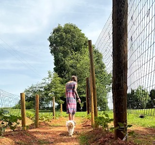 Abigail in her Garden